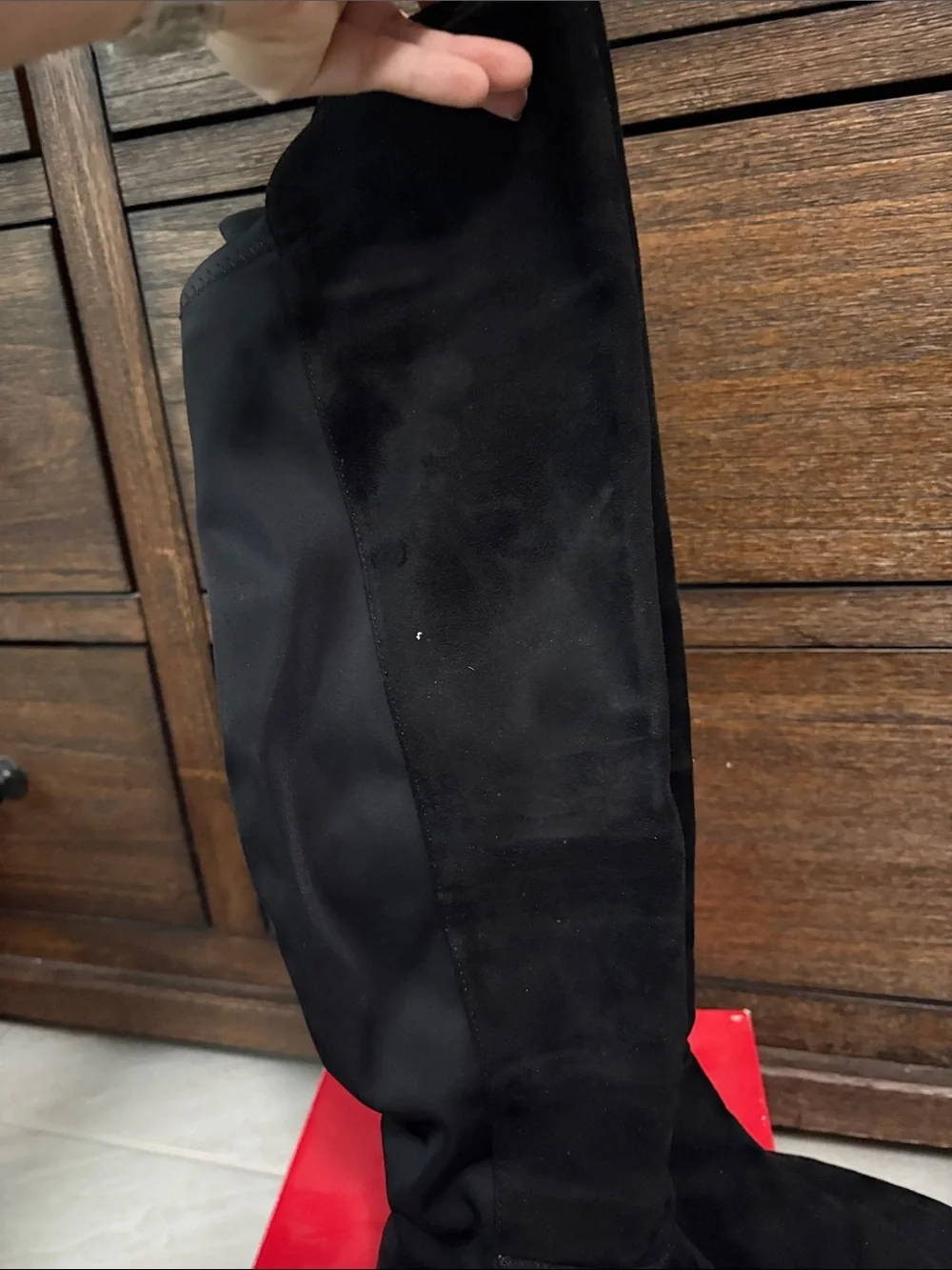 Black Suede Boots - SIZE 6